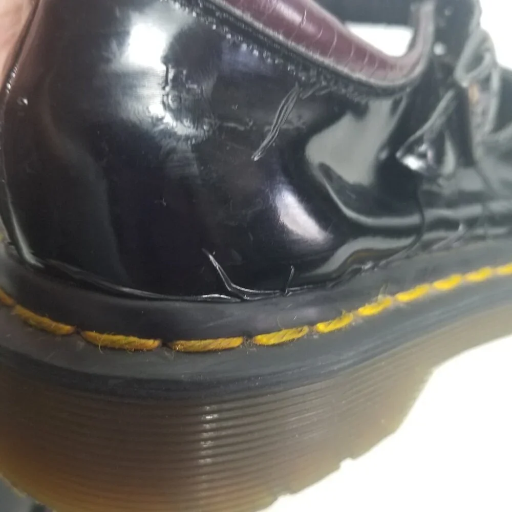 Dr. Martens Maccy Mary Jane Girls Patent Leather Shoes Sz 13-1